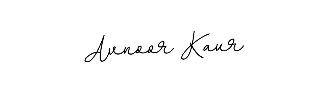 How to make Avnoor Kaur name signature. Use BallpointsItalic-DORy9 style for creating short signs online. This is the latest handwritten sign. Avnoor Kaur signature style 11 images and pictures png