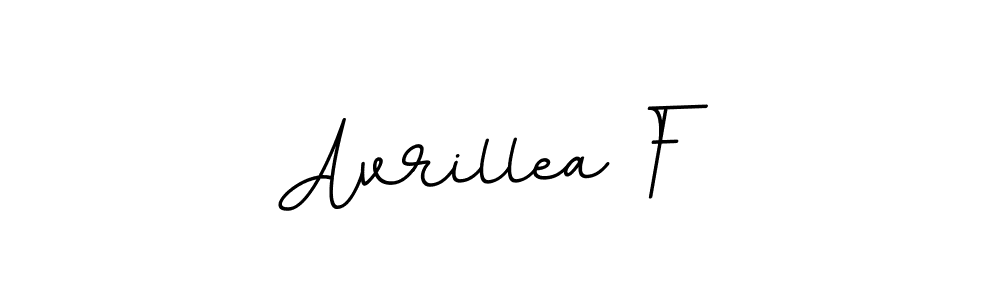 Use a signature maker to create a handwritten signature online. With this signature software, you can design (BallpointsItalic-DORy9) your own signature for name Avrillea F. Avrillea F signature style 11 images and pictures png