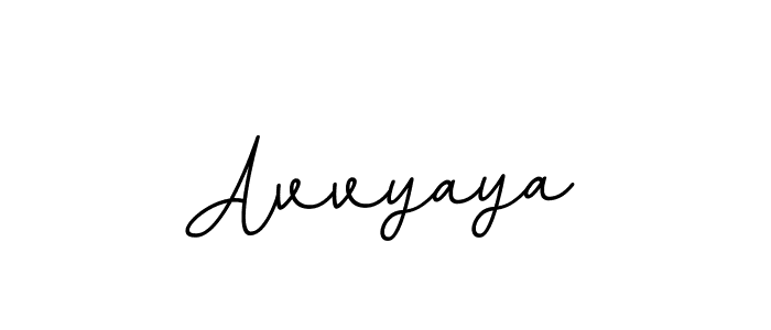 Make a beautiful signature design for name Avvyaya. With this signature (BallpointsItalic-DORy9) style, you can create a handwritten signature for free. Avvyaya signature style 11 images and pictures png