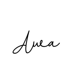 How to make Awa name signature. Use BallpointsItalic-DORy9 style for creating short signs online. This is the latest handwritten sign. Awa signature style 11 images and pictures png