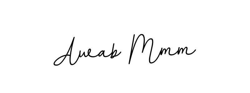 Also we have Awab Mmm name is the best signature style. Create professional handwritten signature collection using BallpointsItalic-DORy9 autograph style. Awab Mmm signature style 11 images and pictures png