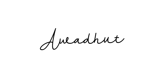 How to make Awadhut name signature. Use BallpointsItalic-DORy9 style for creating short signs online. This is the latest handwritten sign. Awadhut signature style 11 images and pictures png