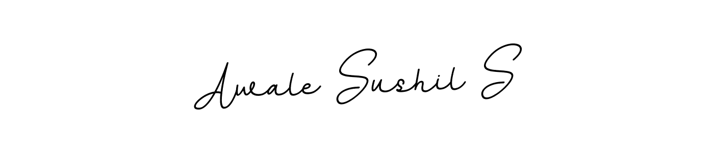 The best way (BallpointsItalic-DORy9) to make a short signature is to pick only two or three words in your name. The name Awale Sushil S include a total of six letters. For converting this name. Awale Sushil S signature style 11 images and pictures png