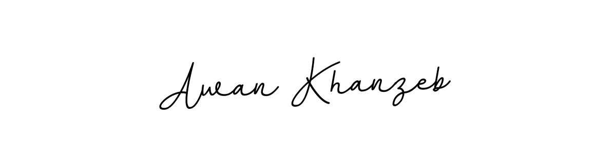 if you are searching for the best signature style for your name Awan Khanzeb. so please give up your signature search. here we have designed multiple signature styles  using BallpointsItalic-DORy9. Awan Khanzeb signature style 11 images and pictures png