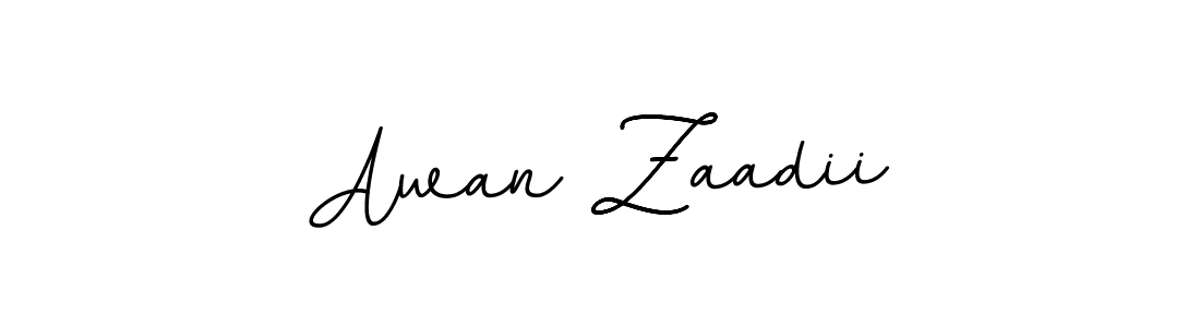 The best way (BallpointsItalic-DORy9) to make a short signature is to pick only two or three words in your name. The name Awan Zaadii include a total of six letters. For converting this name. Awan Zaadii signature style 11 images and pictures png