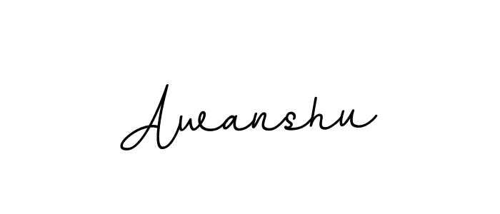 Make a beautiful signature design for name Awanshu. With this signature (BallpointsItalic-DORy9) style, you can create a handwritten signature for free. Awanshu signature style 11 images and pictures png