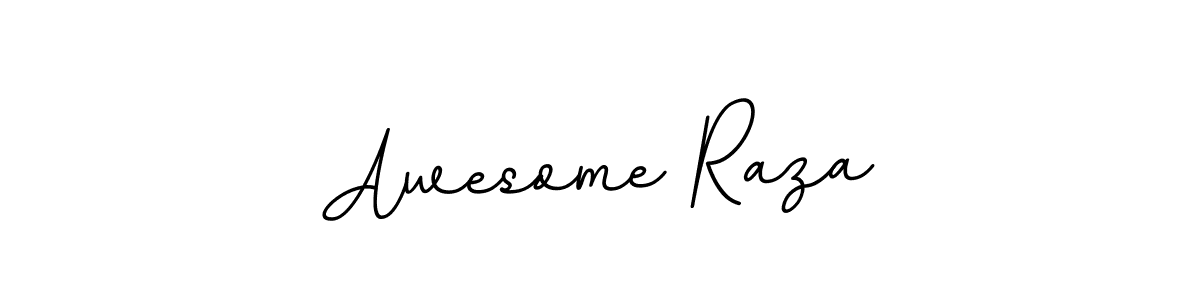 Design your own signature with our free online signature maker. With this signature software, you can create a handwritten (BallpointsItalic-DORy9) signature for name Awesome Raza. Awesome Raza signature style 11 images and pictures png