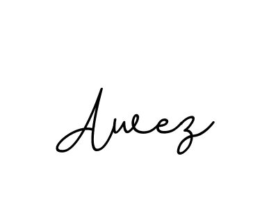 Design your own signature with our free online signature maker. With this signature software, you can create a handwritten (BallpointsItalic-DORy9) signature for name Awez. Awez signature style 11 images and pictures png