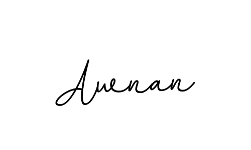 Make a beautiful signature design for name Awnan. With this signature (BallpointsItalic-DORy9) style, you can create a handwritten signature for free. Awnan signature style 11 images and pictures png
