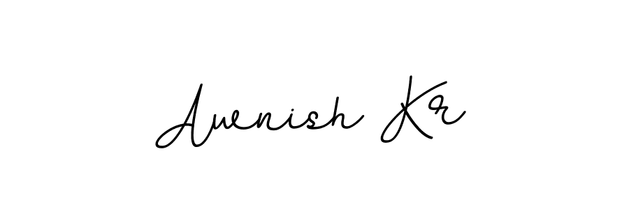 Create a beautiful signature design for name Awnish Kr. With this signature (BallpointsItalic-DORy9) fonts, you can make a handwritten signature for free. Awnish Kr signature style 11 images and pictures png