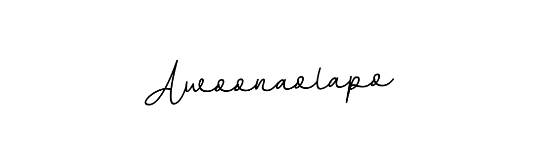 It looks lik you need a new signature style for name Awoonaolapo. Design unique handwritten (BallpointsItalic-DORy9) signature with our free signature maker in just a few clicks. Awoonaolapo signature style 11 images and pictures png
