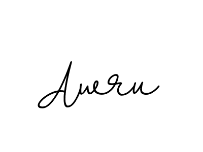 Design your own signature with our free online signature maker. With this signature software, you can create a handwritten (BallpointsItalic-DORy9) signature for name Awru. Awru signature style 11 images and pictures png