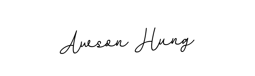 How to make Awson Hung signature? BallpointsItalic-DORy9 is a professional autograph style. Create handwritten signature for Awson Hung name. Awson Hung signature style 11 images and pictures png