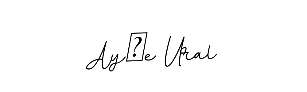 How to make Ayşe Ural name signature. Use BallpointsItalic-DORy9 style for creating short signs online. This is the latest handwritten sign. Ayşe Ural signature style 11 images and pictures png