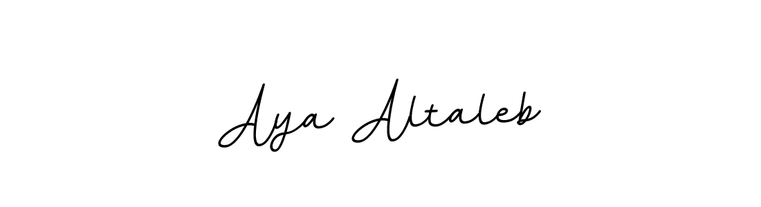 BallpointsItalic-DORy9 is a professional signature style that is perfect for those who want to add a touch of class to their signature. It is also a great choice for those who want to make their signature more unique. Get Aya Altaleb name to fancy signature for free. Aya Altaleb signature style 11 images and pictures png