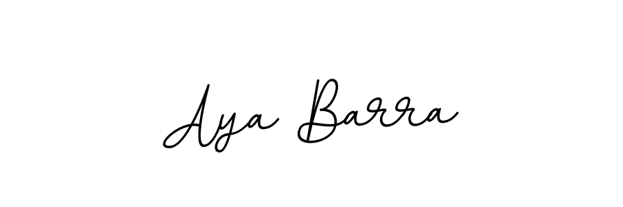 You should practise on your own different ways (BallpointsItalic-DORy9) to write your name (Aya Barra) in signature. don't let someone else do it for you. Aya Barra signature style 11 images and pictures png