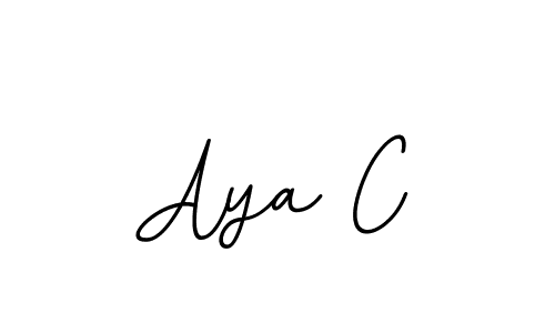 How to make Aya C signature? BallpointsItalic-DORy9 is a professional autograph style. Create handwritten signature for Aya C name. Aya C signature style 11 images and pictures png