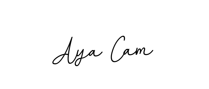 BallpointsItalic-DORy9 is a professional signature style that is perfect for those who want to add a touch of class to their signature. It is also a great choice for those who want to make their signature more unique. Get Aya Cam name to fancy signature for free. Aya Cam signature style 11 images and pictures png