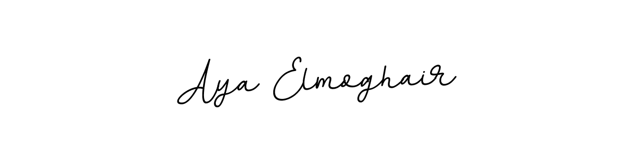 Make a beautiful signature design for name Aya Elmoghair. With this signature (BallpointsItalic-DORy9) style, you can create a handwritten signature for free. Aya Elmoghair signature style 11 images and pictures png