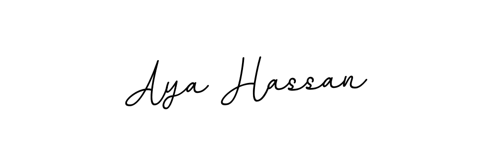 Aya Hassan stylish signature style. Best Handwritten Sign (BallpointsItalic-DORy9) for my name. Handwritten Signature Collection Ideas for my name Aya Hassan. Aya Hassan signature style 11 images and pictures png