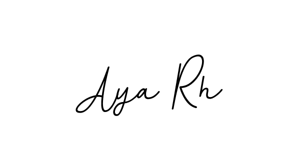 Use a signature maker to create a handwritten signature online. With this signature software, you can design (BallpointsItalic-DORy9) your own signature for name Aya Rh. Aya Rh signature style 11 images and pictures png