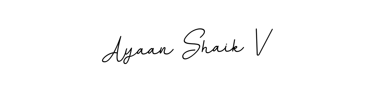 How to make Ayaan Shaik V signature? BallpointsItalic-DORy9 is a professional autograph style. Create handwritten signature for Ayaan Shaik V name. Ayaan Shaik V signature style 11 images and pictures png