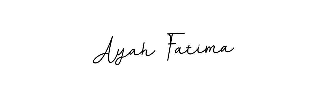 Design your own signature with our free online signature maker. With this signature software, you can create a handwritten (BallpointsItalic-DORy9) signature for name Ayah Fatima. Ayah Fatima signature style 11 images and pictures png