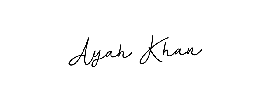 Create a beautiful signature design for name Ayah Khan. With this signature (BallpointsItalic-DORy9) fonts, you can make a handwritten signature for free. Ayah Khan signature style 11 images and pictures png