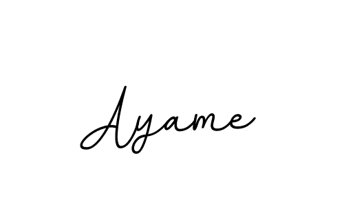 The best way (BallpointsItalic-DORy9) to make a short signature is to pick only two or three words in your name. The name Ayame include a total of six letters. For converting this name. Ayame signature style 11 images and pictures png
