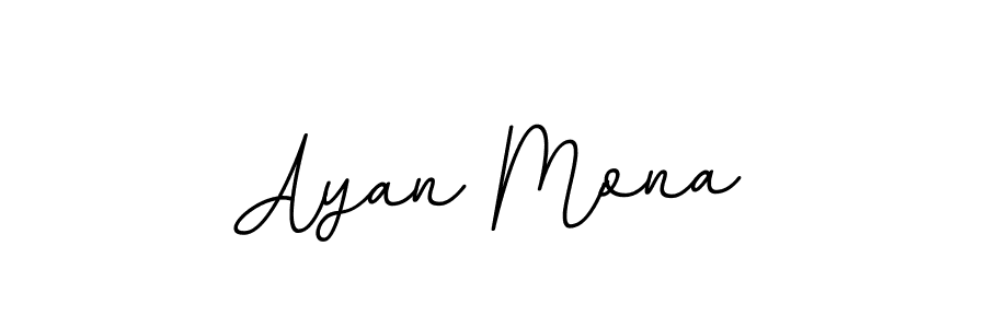 Design your own signature with our free online signature maker. With this signature software, you can create a handwritten (BallpointsItalic-DORy9) signature for name Ayan Mona. Ayan Mona signature style 11 images and pictures png