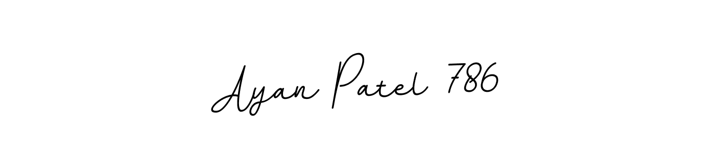 BallpointsItalic-DORy9 is a professional signature style that is perfect for those who want to add a touch of class to their signature. It is also a great choice for those who want to make their signature more unique. Get Ayan Patel 786 name to fancy signature for free. Ayan Patel 786 signature style 11 images and pictures png