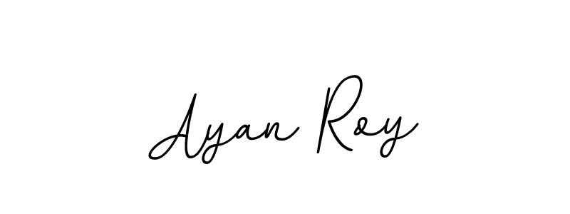 How to make Ayan Roy name signature. Use BallpointsItalic-DORy9 style for creating short signs online. This is the latest handwritten sign. Ayan Roy signature style 11 images and pictures png