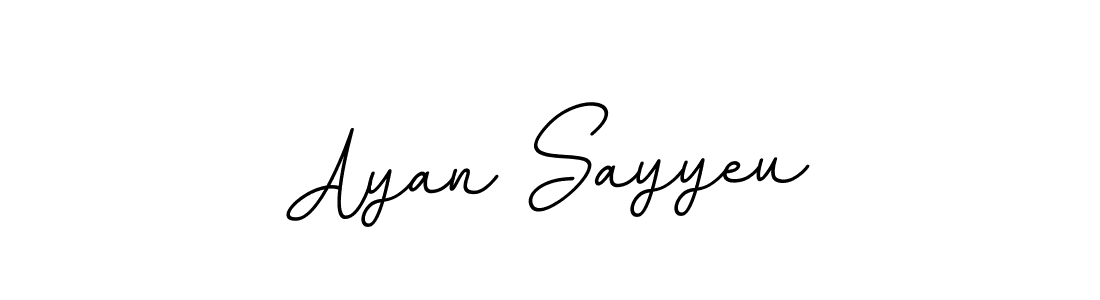 How to make Ayan Sayyeu name signature. Use BallpointsItalic-DORy9 style for creating short signs online. This is the latest handwritten sign. Ayan Sayyeu signature style 11 images and pictures png