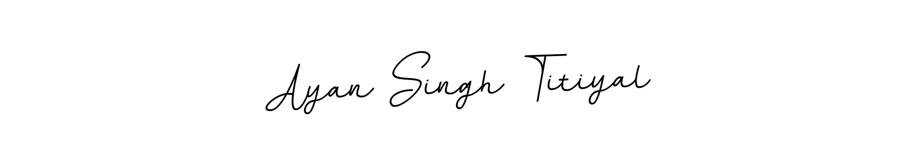 Create a beautiful signature design for name Ayan Singh Titiyal. With this signature (BallpointsItalic-DORy9) fonts, you can make a handwritten signature for free. Ayan Singh Titiyal signature style 11 images and pictures png