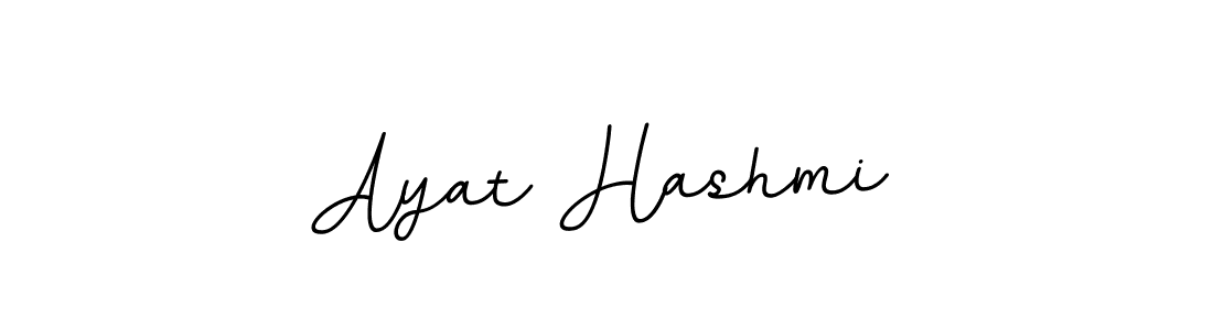 Design your own signature with our free online signature maker. With this signature software, you can create a handwritten (BallpointsItalic-DORy9) signature for name Ayat Hashmi. Ayat Hashmi signature style 11 images and pictures png