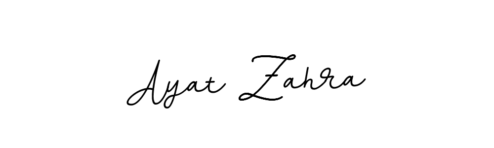 Design your own signature with our free online signature maker. With this signature software, you can create a handwritten (BallpointsItalic-DORy9) signature for name Ayat Zahra. Ayat Zahra signature style 11 images and pictures png