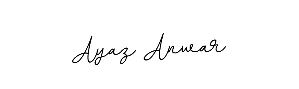 This is the best signature style for the Ayaz Anwar name. Also you like these signature font (BallpointsItalic-DORy9). Mix name signature. Ayaz Anwar signature style 11 images and pictures png
