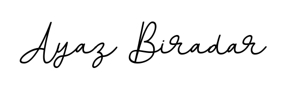 The BallpointsItalic-DORy9 handwriting style adds charm and authenticity to name Ayaz Biradar. A wonderful choice for personal thank-you notes. Ayaz Biradar signature style 11 images and pictures png