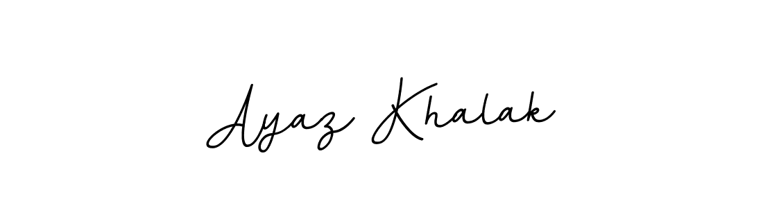 Design your own signature with our free online signature maker. With this signature software, you can create a handwritten (BallpointsItalic-DORy9) signature for name Ayaz Khalak. Ayaz Khalak signature style 11 images and pictures png