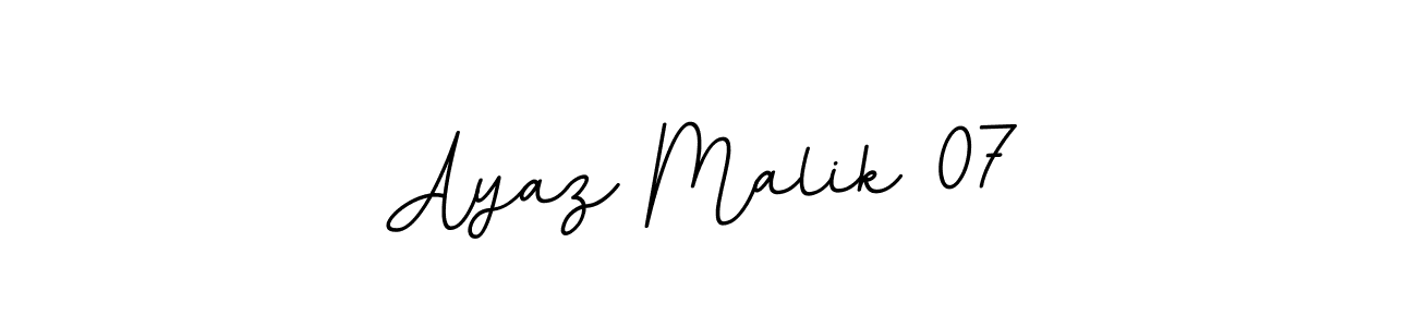 How to Draw Ayaz Malik 07 signature style? BallpointsItalic-DORy9 is a latest design signature styles for name Ayaz Malik 07. Ayaz Malik 07 signature style 11 images and pictures png