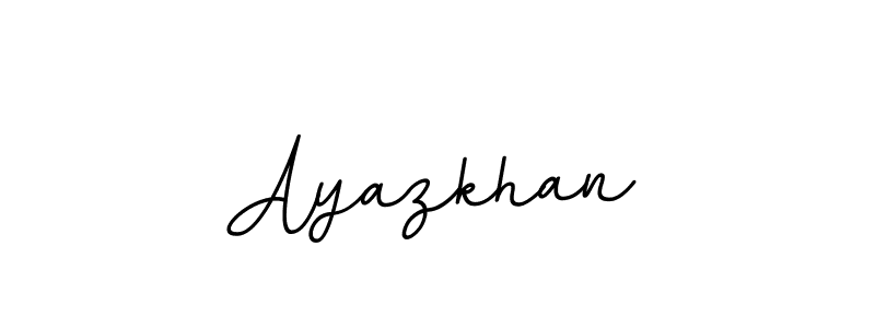 Make a beautiful signature design for name Ayazkhan. With this signature (BallpointsItalic-DORy9) style, you can create a handwritten signature for free. Ayazkhan signature style 11 images and pictures png