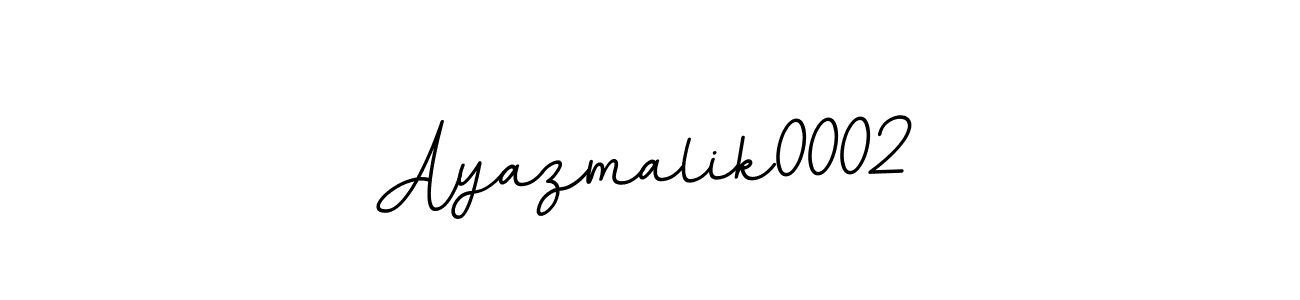 Make a beautiful signature design for name Ayazmalik0002. With this signature (BallpointsItalic-DORy9) style, you can create a handwritten signature for free. Ayazmalik0002 signature style 11 images and pictures png