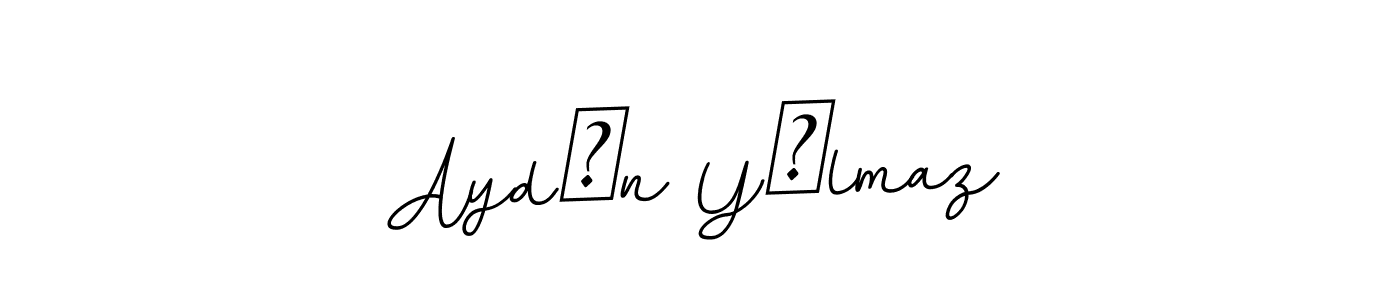 The best way (BallpointsItalic-DORy9) to make a short signature is to pick only two or three words in your name. The name Aydın Yılmaz include a total of six letters. For converting this name. Aydın Yılmaz signature style 11 images and pictures png