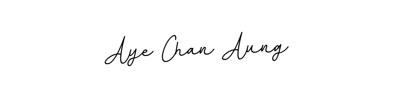 Make a beautiful signature design for name Aye Chan Aung. With this signature (BallpointsItalic-DORy9) style, you can create a handwritten signature for free. Aye Chan Aung signature style 11 images and pictures png