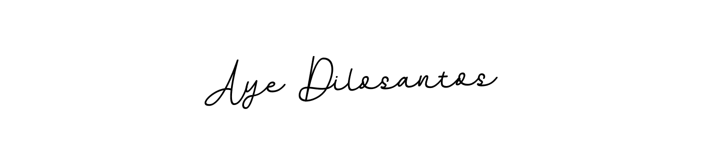 You should practise on your own different ways (BallpointsItalic-DORy9) to write your name (Aye Dilosantos) in signature. don't let someone else do it for you. Aye Dilosantos signature style 11 images and pictures png