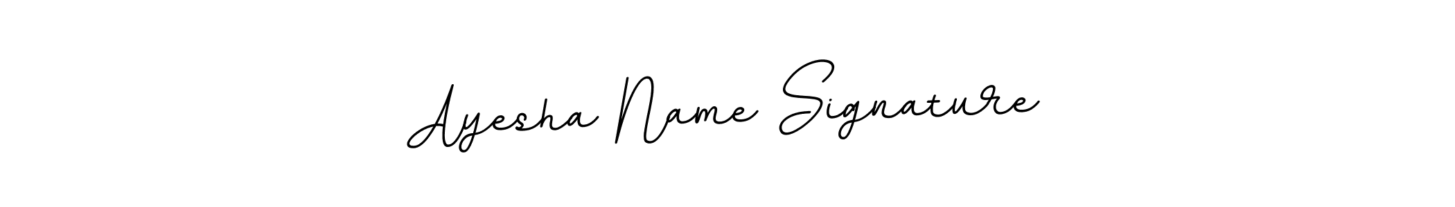 This is the best signature style for the Ayesha Name Signature name. Also you like these signature font (BallpointsItalic-DORy9). Mix name signature. Ayesha Name Signature signature style 11 images and pictures png