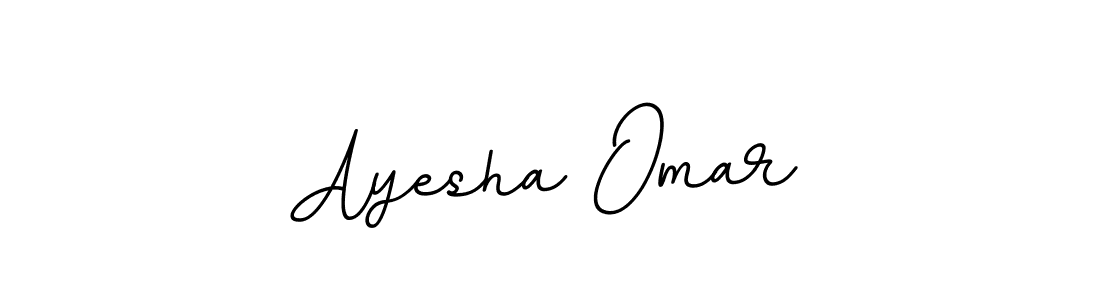 How to make Ayesha Omar name signature. Use BallpointsItalic-DORy9 style for creating short signs online. This is the latest handwritten sign. Ayesha Omar signature style 11 images and pictures png