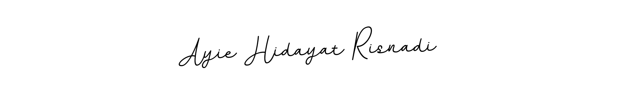 Design your own signature with our free online signature maker. With this signature software, you can create a handwritten (BallpointsItalic-DORy9) signature for name Ayie Hidayat Risnadi. Ayie Hidayat Risnadi signature style 11 images and pictures png