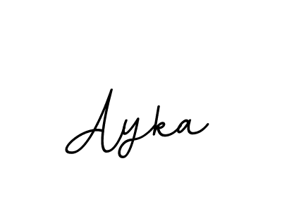 Similarly BallpointsItalic-DORy9 is the best handwritten signature design. Signature creator online .You can use it as an online autograph creator for name Ayka. Ayka signature style 11 images and pictures png