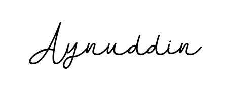 An effortless, minimalist signature concept for Aynuddin using BallpointsItalic-DORy9 design. Clean lines that look great on any document. Aynuddin signature style 11 images and pictures png